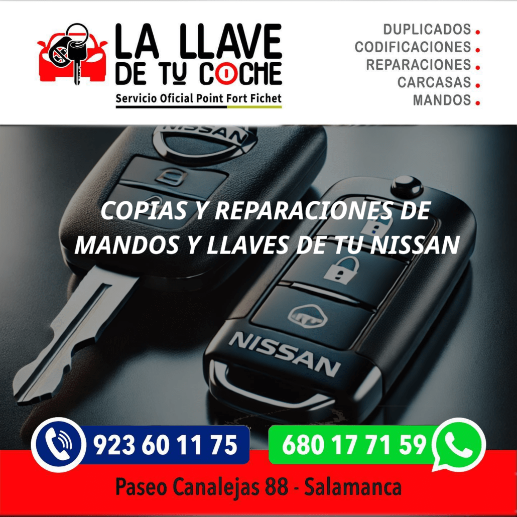 mando y llave Nissan