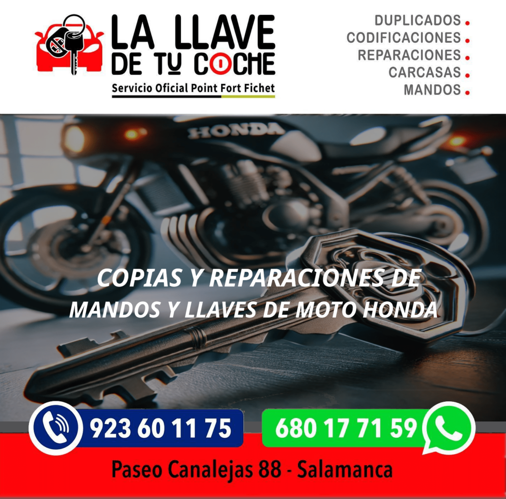 llaves moto Honda